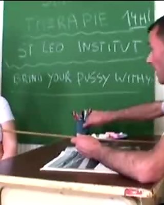 Lustful schoolgirl learns about fuck