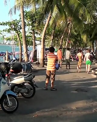 Strand ludere i Pattaya Thailand