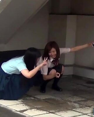 Kinky japanese students pissing