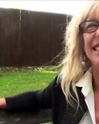 French milf DP outdoors